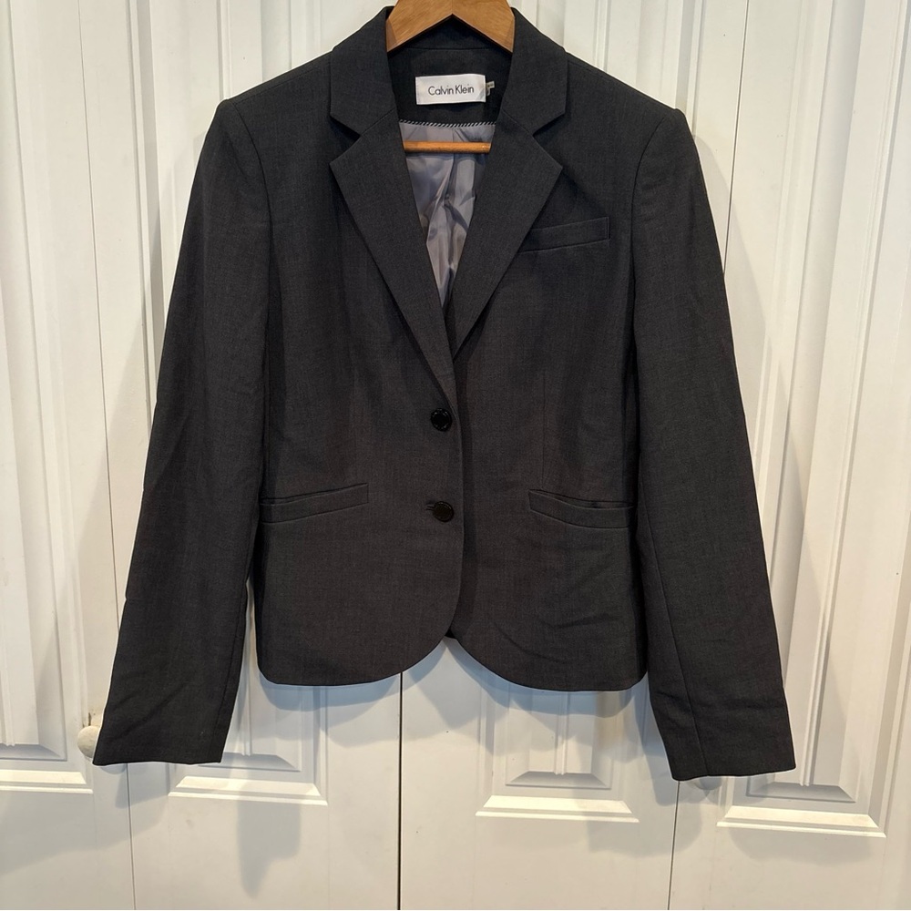 Calvin Klein Gray Blazer Boys Size 16
